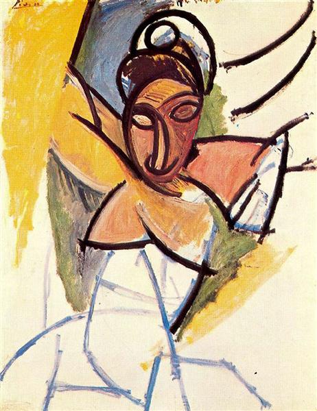 Pablo Picasso A Girl From Avignon Demoiselle D'Avignon